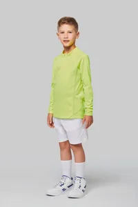 ¼ Zip Kinder Sportoberteil mit langen Ärmeln