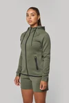 Damen-Funktions- performance Kapuzenjacke