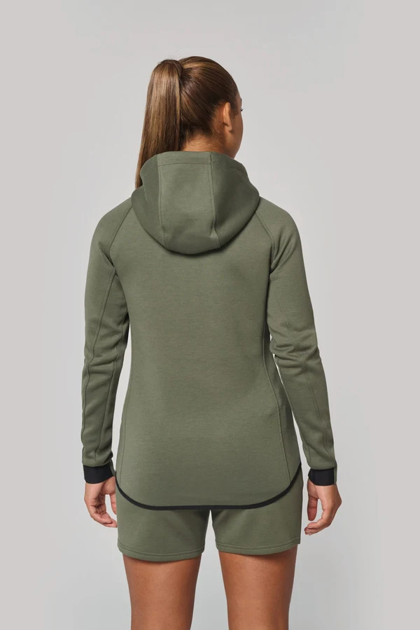 Damen-Funktions- performance Kapuzenjacke