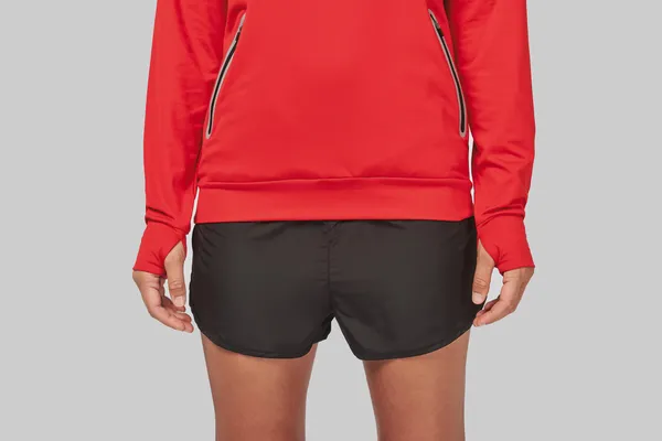 Kapuzen-Sweatshirt 1/4 Sport-Reißverschluss Unisex