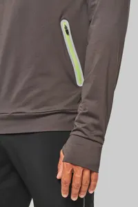Kapuzen-Sweatshirt 1/4 Sport-Reißverschluss Unisex