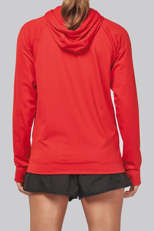 Kapuzen-Sweatshirt 1/4 Sport-Reißverschluss Unisex