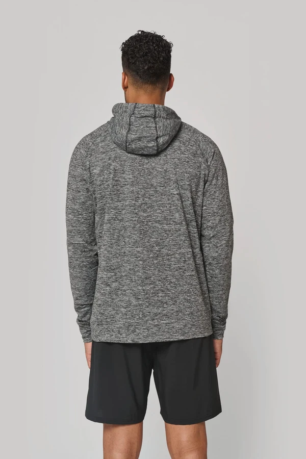 Kapuzen-Sweatshirt 1/4 Sport-Reißverschluss Unisex