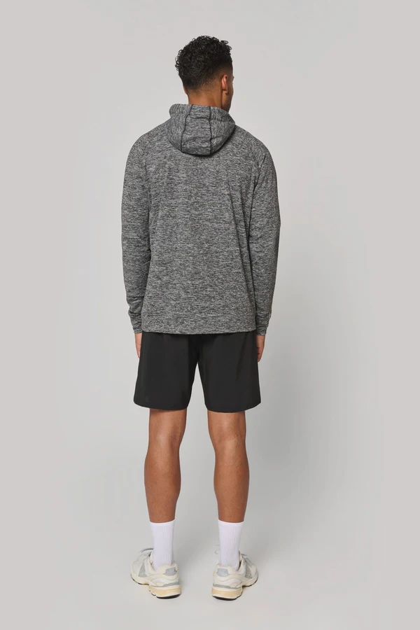 Kapuzen-Sweatshirt 1/4 Sport-Reißverschluss Unisex