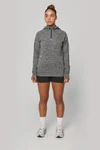 Kapuzen-Sweatshirt 1/4 Sport-Reißverschluss Unisex