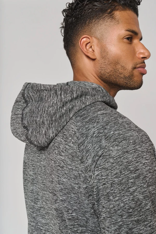 Kapuzen-Sweatshirt 1/4 Sport-Reißverschluss Unisex
