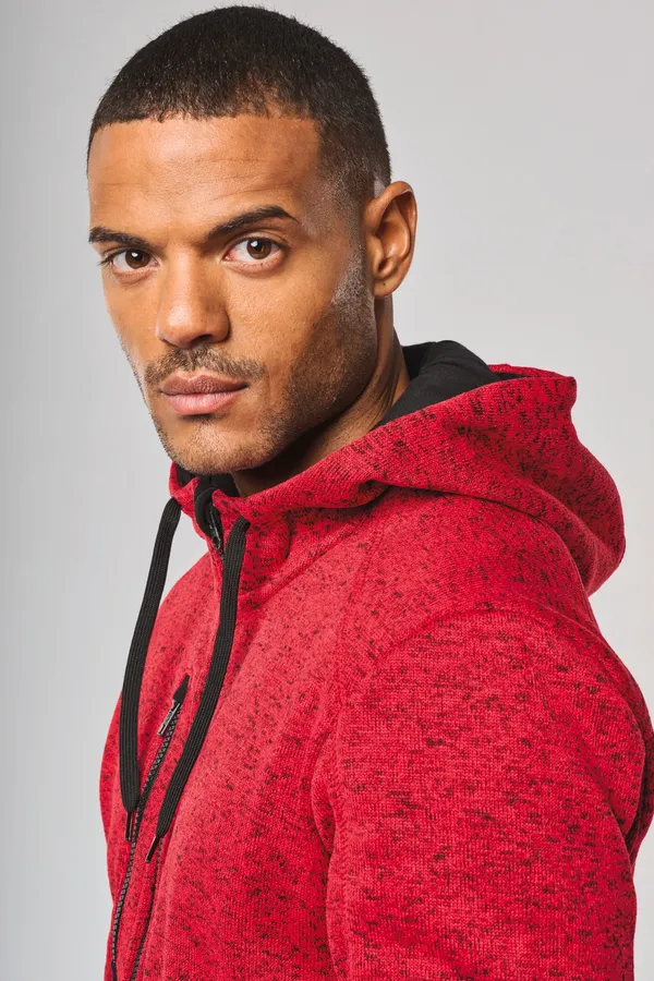 Herren-Hoodie aus Chiné