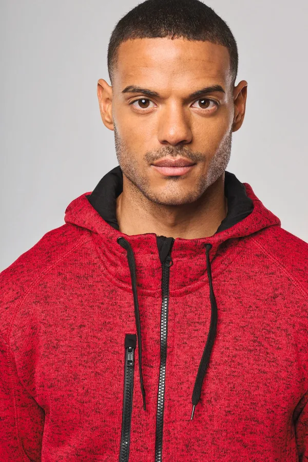 Herren-Hoodie aus Chiné