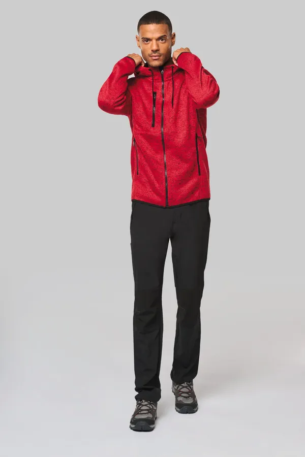 Herren-Hoodie aus Chiné