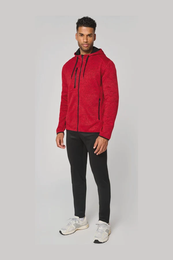 Herren-Hoodie aus Chiné
