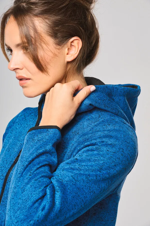 Damen-Hoodie aus Chiné