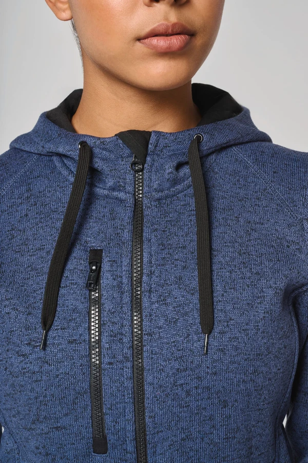 Damen-Hoodie aus Chiné