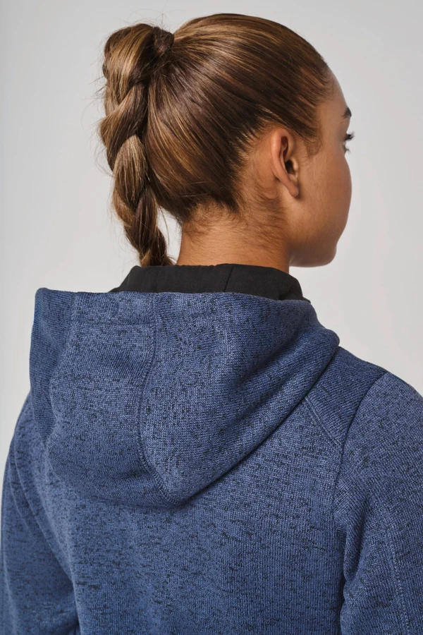 Damen-Hoodie aus Chiné