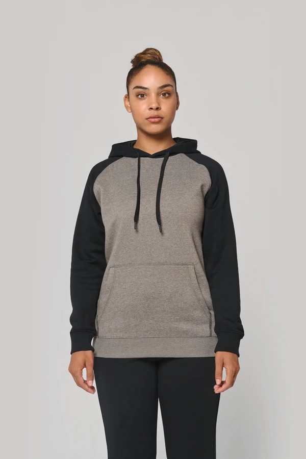 Zweifarbiges Kapuzensweatshirt für Erwachsene