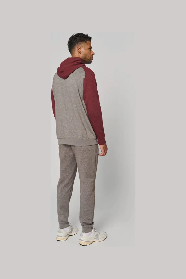 Zweifarbiges Kapuzensweatshirt für Erwachsene