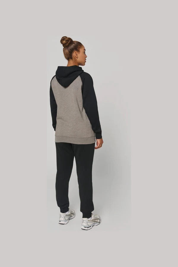 Zweifarbiges Kapuzensweatshirt für Erwachsene
