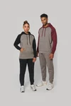 Zweifarbiges Kapuzensweatshirt für Erwachsene