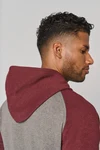 Zweifarbiges Kapuzensweatshirt für Erwachsene