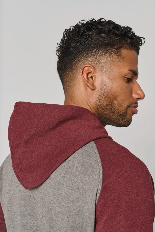 Zweifarbiges Kapuzensweatshirt für Erwachsene