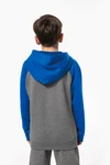 Zweifarbiges Kapuzensweatshirt für Kinder