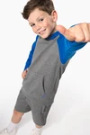 Zweifarbiges Kapuzensweatshirt für Kinder