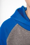 Zweifarbiges Kapuzensweatshirt für Kinder