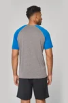 Zweifarbiges Triblend Sport-T-Shirt mit kurzen Ärmeln für Erwachsene