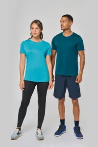 Damen-Triblend-Sportshirt mit Rundhalsausschnitt