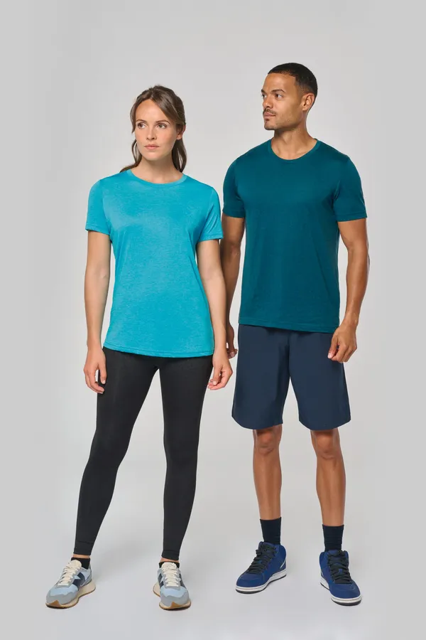 Damen-Triblend-Sportshirt mit Rundhalsausschnitt