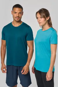 Damen-Triblend-Sportshirt mit Rundhalsausschnitt