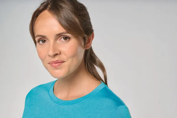 Damen-Triblend-Sportshirt mit Rundhalsausschnitt