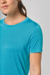 Damen-Triblend-Sportshirt mit Rundhalsausschnitt