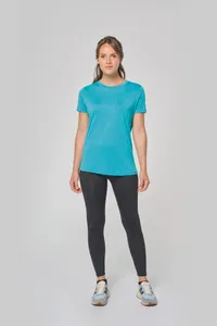 Damen-Triblend-Sportshirt mit Rundhalsausschnitt