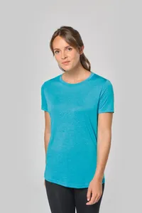 Damen-Triblend-Sportshirt mit Rundhalsausschnitt