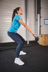 Damen-Triblend-Sportshirt mit Rundhalsausschnitt