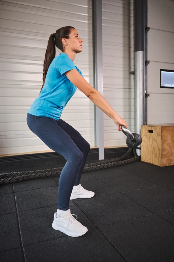 Damen-Triblend-Sportshirt mit Rundhalsausschnitt