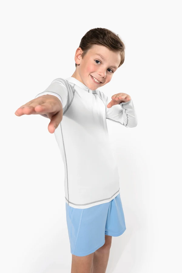 Kinder-Funktionsshirt mit langen Ärmeln und UV-Schutz