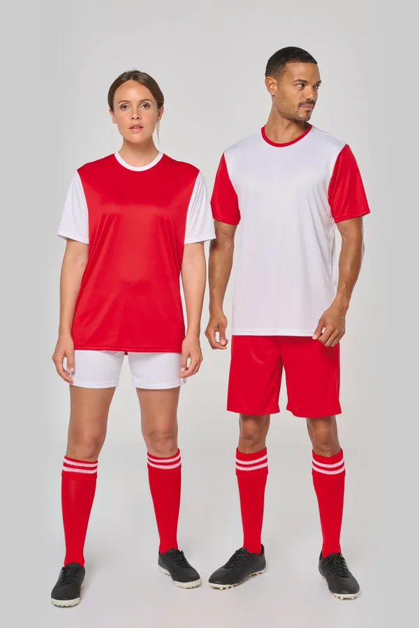 Zweifarbiges Kurzarmtrikot für Erwachsene