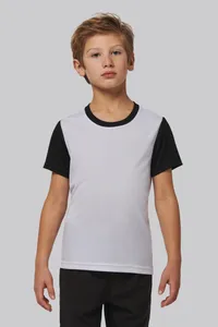 Zweifarbiges Kurzarmtrikot für Kinder