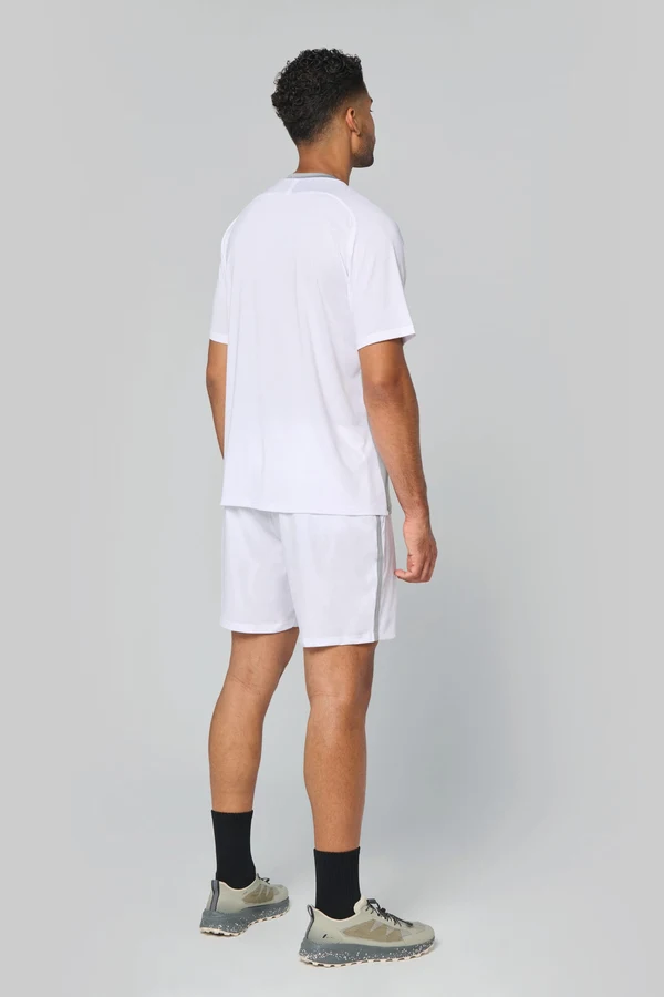 Zweifarbiges Padel Herren-T-Shirt mit Raglanärmeln