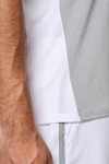 Zweifarbiges Padel Herren-T-Shirt mit Raglanärmeln