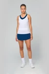 Zweifarbiges Padel-Damentop