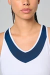 Zweifarbiges Padel-Damentop