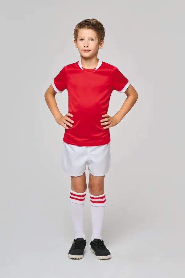 Rugby-Trikot mit kurzen Ärmeln für Kinder