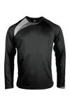 Langarm-Trikot für Kinder Black / White / Storm Grey