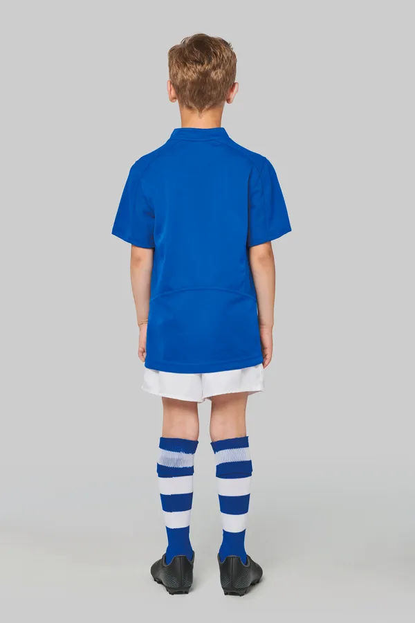 Kinder Kurzarm Bimaterial Rugby Shirt