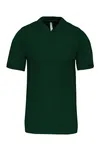Kinder Kurzarm Bimaterial Rugby Shirt Dark Green