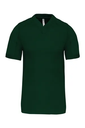 Kinder Kurzarm Bimaterial Rugby Shirt Dark Green