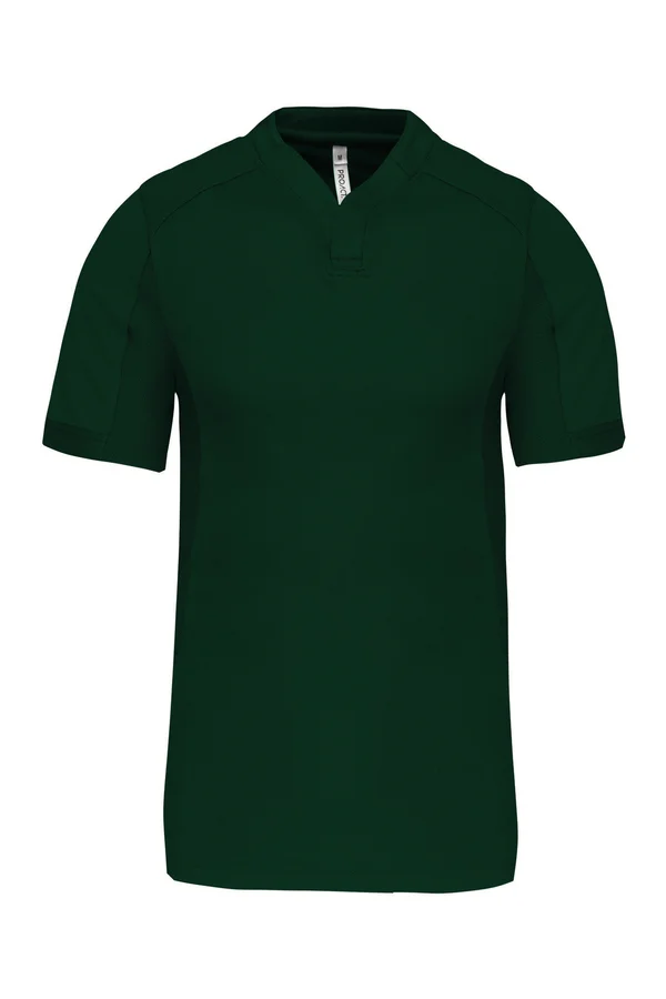 Kinder Kurzarm Bimaterial Rugby Shirt Dark Green