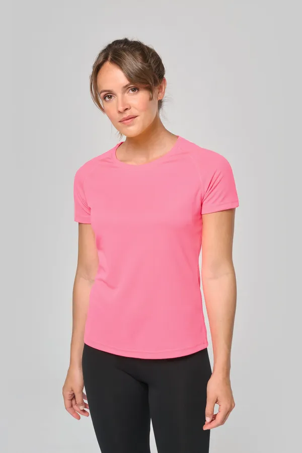 Damen Basic Sport Funktionsshirt Kurzarm